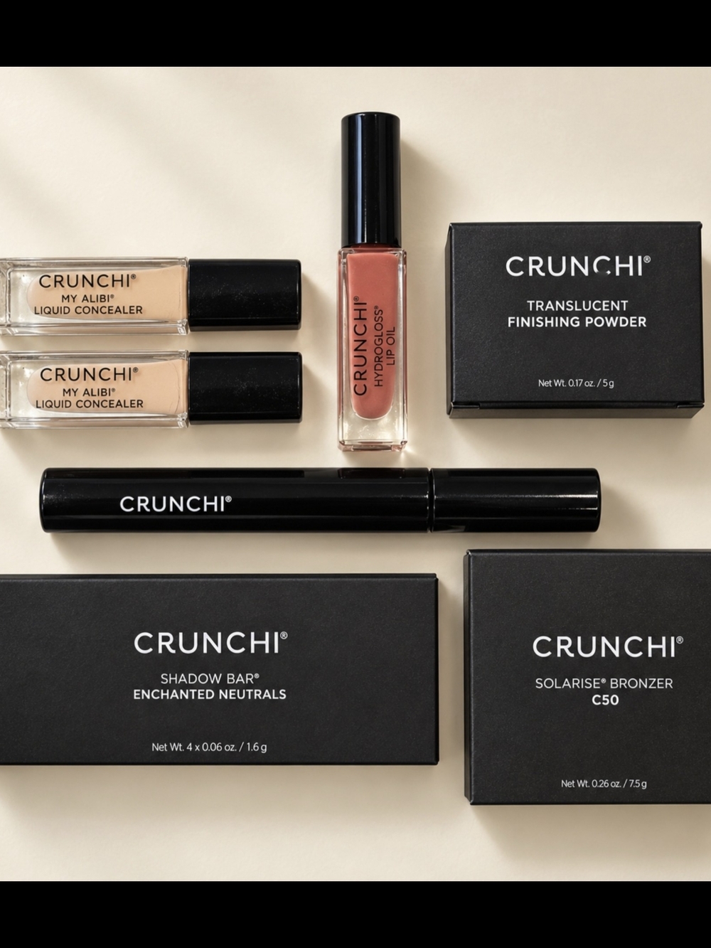 TNEW Crunchi Makeup Bundle â 7 Pieces | $249 Retail Value